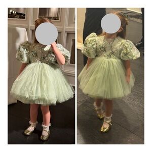 Toddler green gown